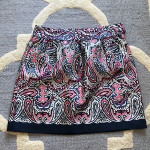 Vineyard Vines, silk paisley skirt